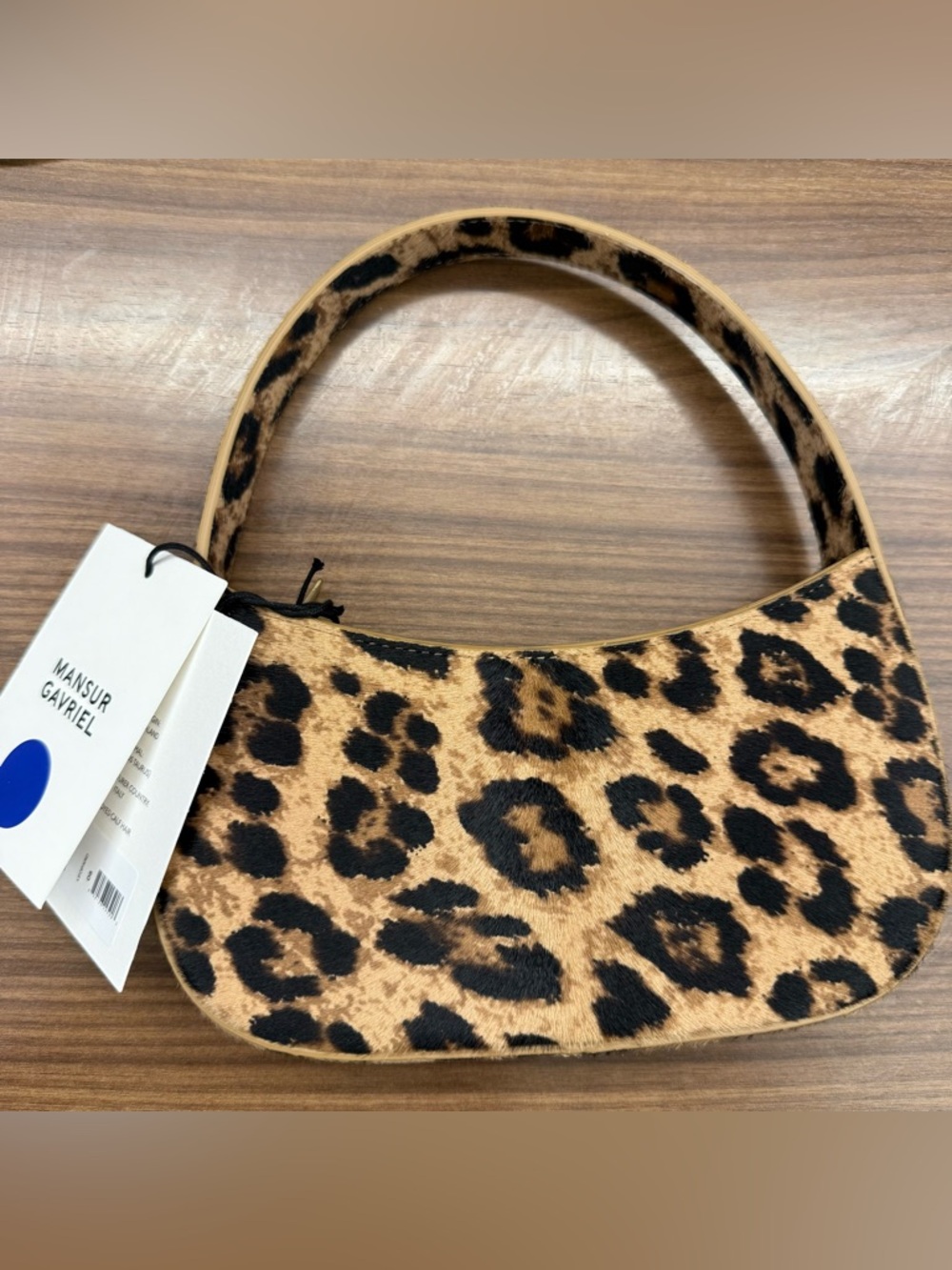 NWT Mansur Gavriel Bon Bon Leopard Bag